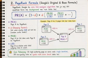 PageRank Link Authority Formula